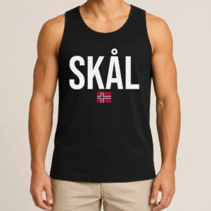 Original Hot Skal Norwegian Phrase Saying Gift Cheers In Norway Tank Top