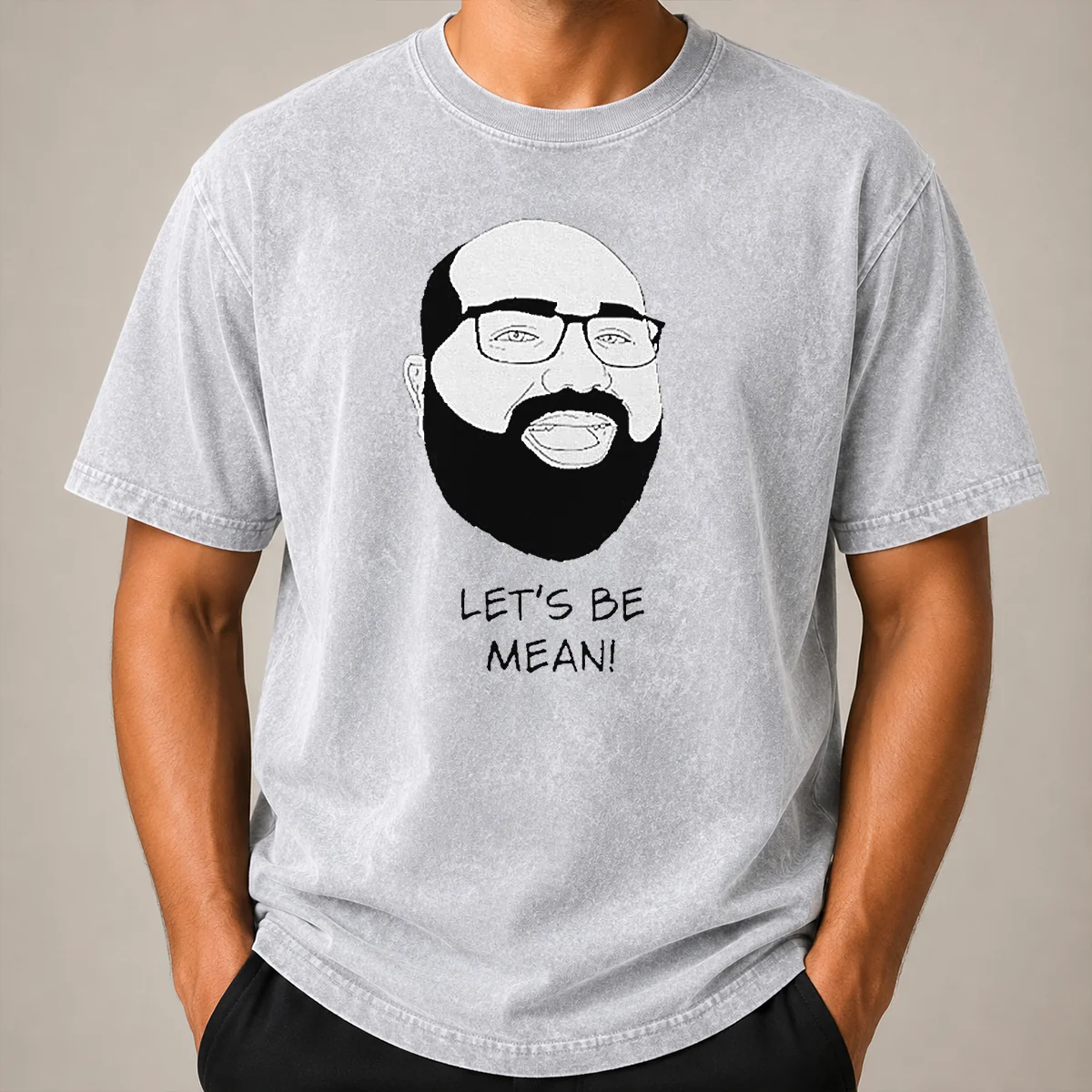 Original Michael Stevens Lets Be Mean Vsauce Youtube Washed T Shirt Original Michael Stevens Lets Be Mean Vsauce Youtube Washed T Shirt in soft cotton fabric, displayed on a flat surface