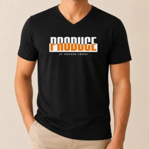 Original Produce By Orange Crush Logo V-Neck Shirt