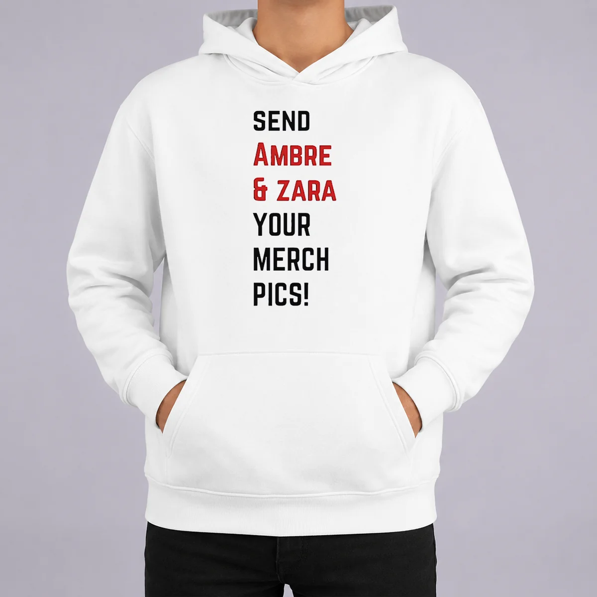 Premium Ambre And Zara Send Your Merch Pics Hoodie Premium Ambre And Zara Send Your Merch Pics Hoodie