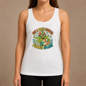 Premium Brain Gobbler Summer Splash Retro Distressed Tank Top