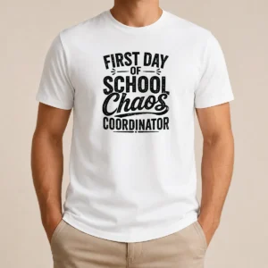 Premium First Day Of School Chaos Coordinator Silhouette