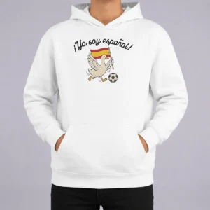 Premium Hot Yo Soy Espaol Spain 2026 Hoodie in black with front graphic and kangaroo pocket