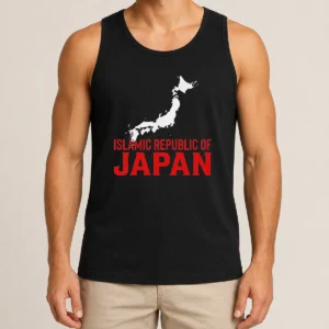 Premium Islamic Republic Of Japan Tank Top featuring a sleeveless design with bold graphic print on front