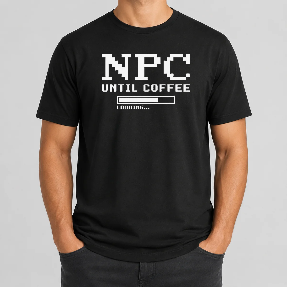 Premium NPC Until Coffee Loading Gamer Shirt Premium NPC Until Coffee Loading Gamer Shirt