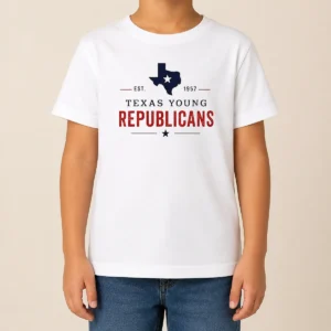 Premium Pretty Texas Young Republicans Est 1957 State Of Texas Political Organization Logo Kids T-Shirt