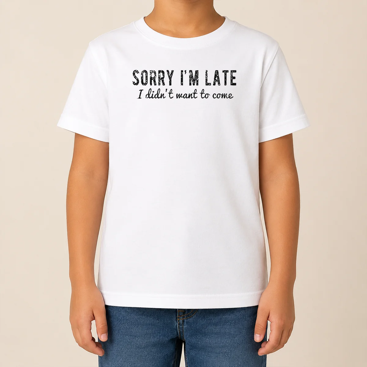 Premium Sorry I Am Late I Did Not Want To Come Funny Introverted Sarcastic Kids T Shirt Premium Sorry I Am Late I Did Not Want To Come Funny Introverted Sarcastic Kids T-Shirt