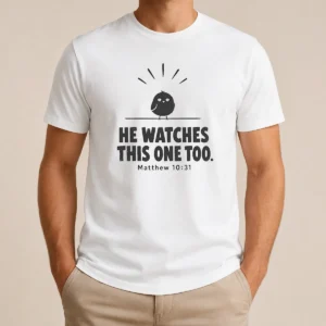 Premium Top Bible Verse Sparrow Matthew 10 31 He Watches This One Too Christian Faith