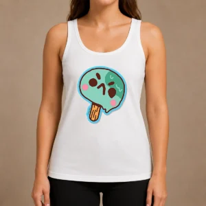 Pretty Awesome Popsicle Tank Top in light fabric with colorful popsicle graphic on front