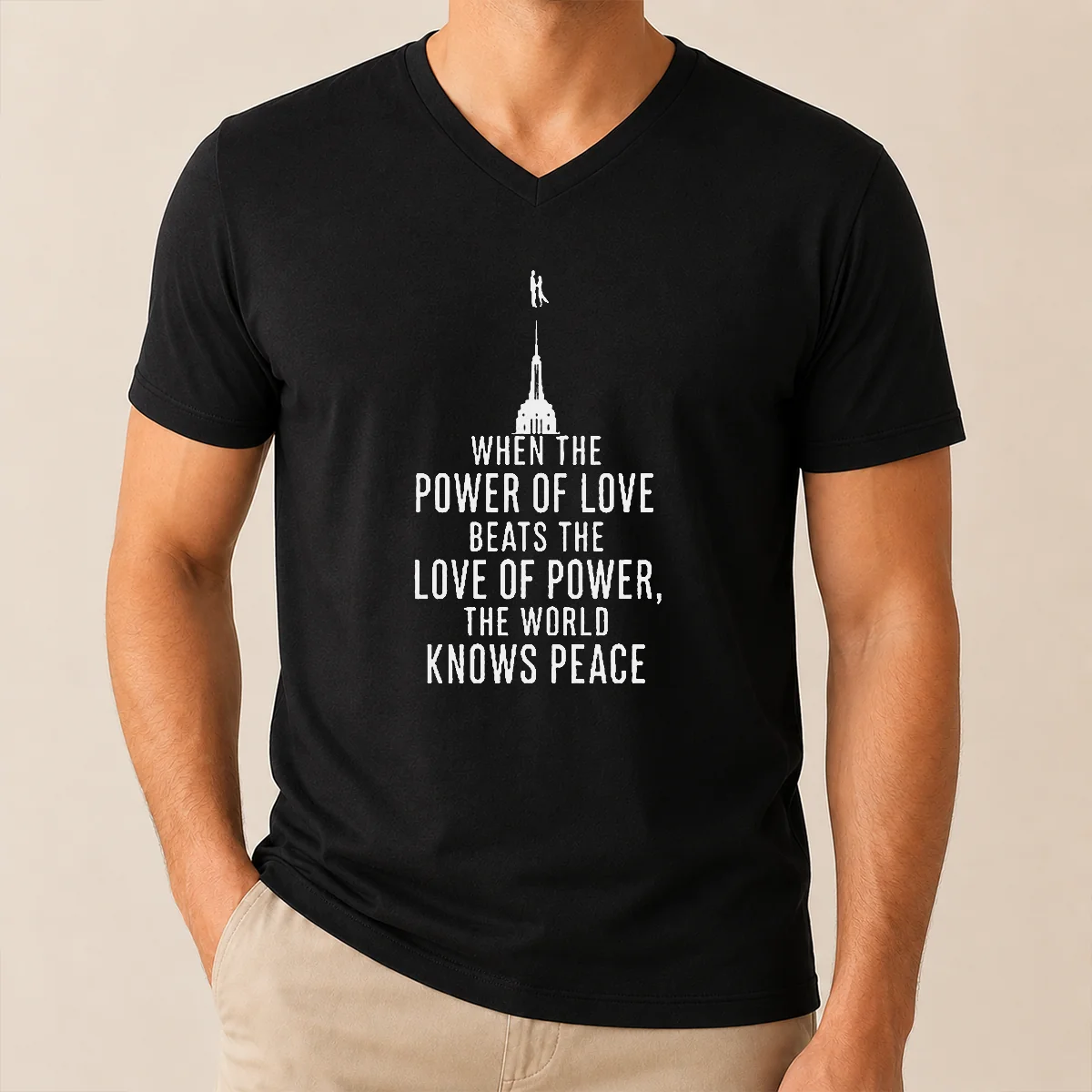 Pretty Awesome When The Power Of V-Neck Shirt Pretty Awesome When The Power Of V-Neck Shirt