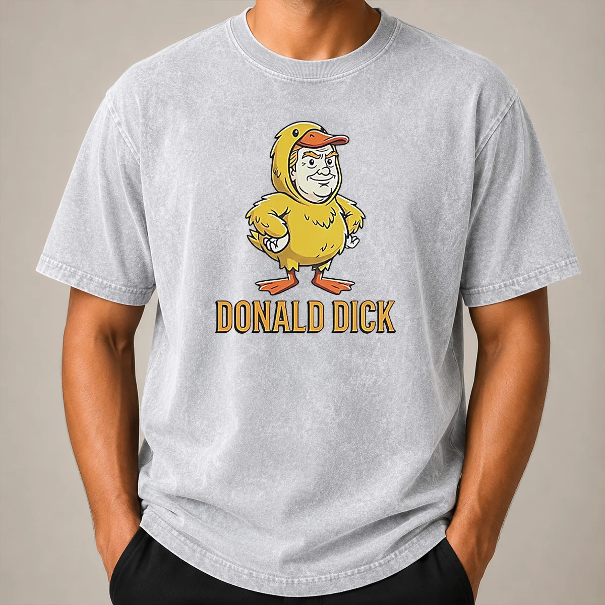Pretty Donald Dick Parody Washed T Shirt Pretty Donald Dick Parody Washed T-Shirt