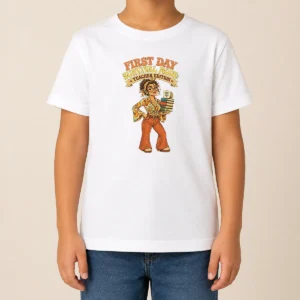 Pretty First Day Survival Teacher Vintage Kids T-Shirt