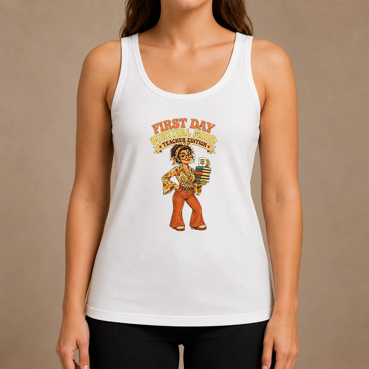Pretty First Day Survival Teacher Vintage Tank Top Pretty First Day Survival Teacher Vintage Tank Top