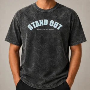 Pretty Funny Stand Out Attitude Washed T-Shirt