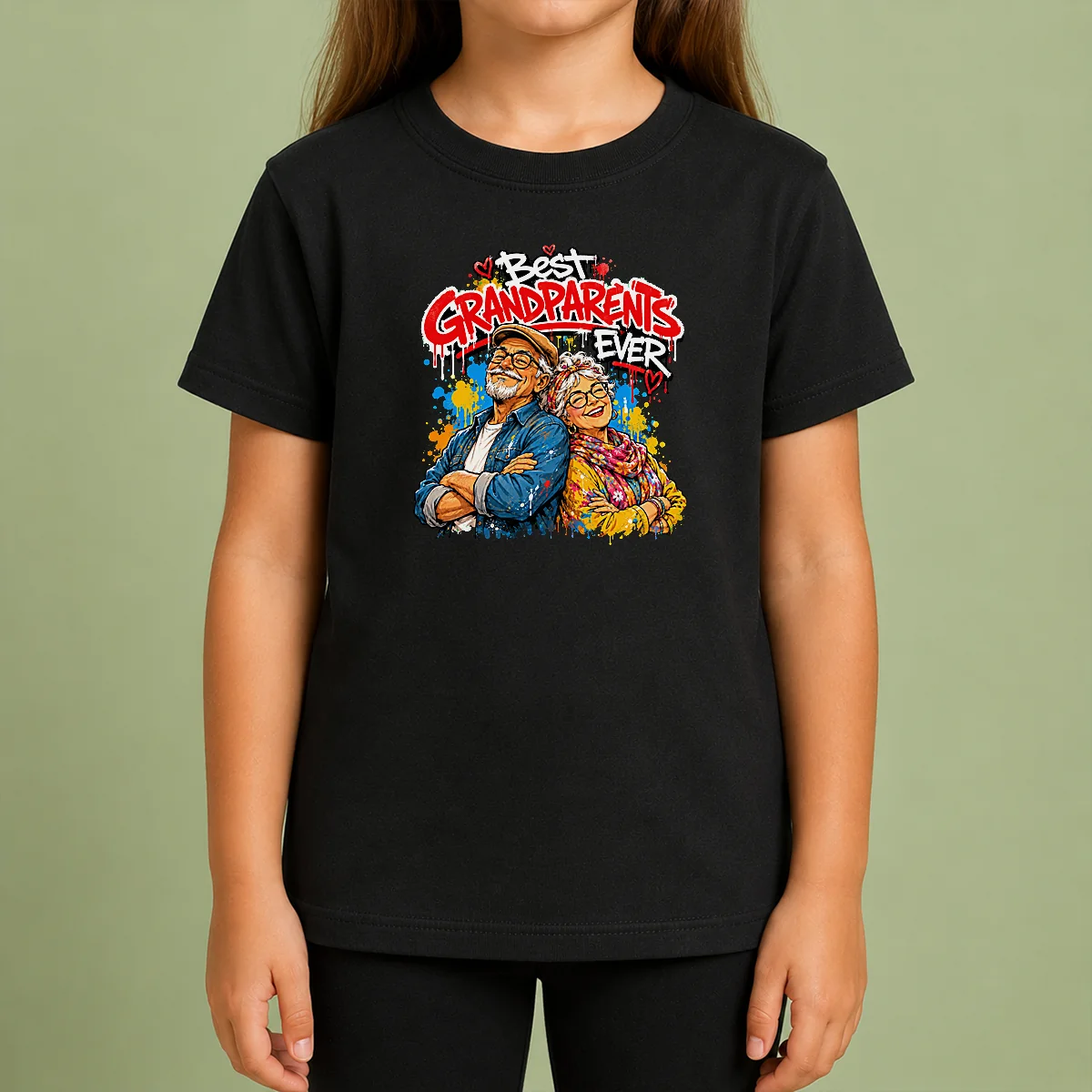 Pretty Hot Grandparents Day Best Grandparents Ever Graffiti Kids T Shirt Pretty Hot Grandparents Day Best Grandparents Ever Graffiti Kids T-Shirt