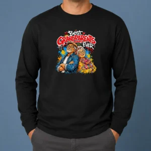 Pretty Hot Grandparents Day Best Grandparents Ever Graffiti Long Sleeve Shirt