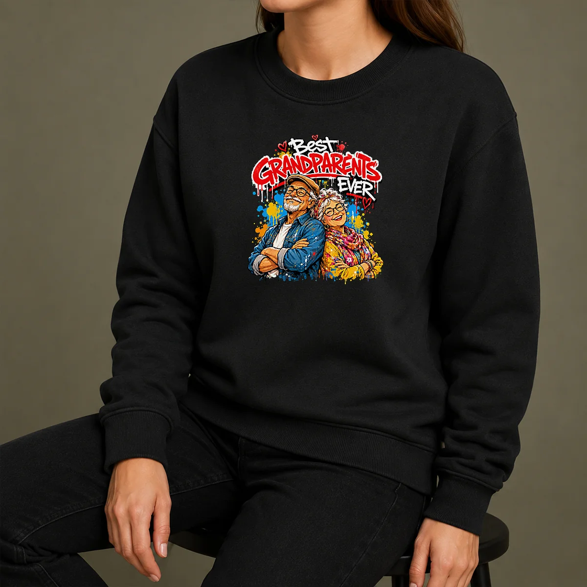 Pretty Hot Grandparents Day Best Grandparents Ever Graffiti Sweater Pretty Hot Grandparents Day Best Grandparents Ever Graffiti Sweater