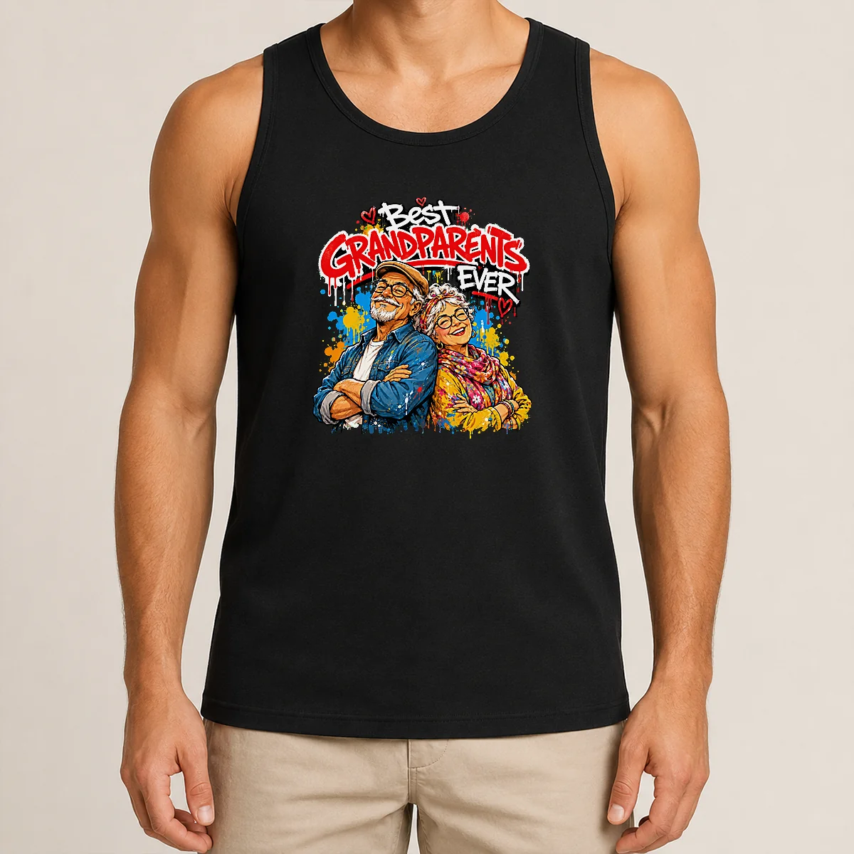 Pretty Hot Grandparents Day Best Grandparents Ever Graffiti Tank Top Pretty Hot Grandparents Day Best Grandparents Ever Graffiti Tank Top