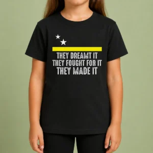 Pretty Hot Uracao Flag They Dreamed It Fought For It Kids T-Shirt