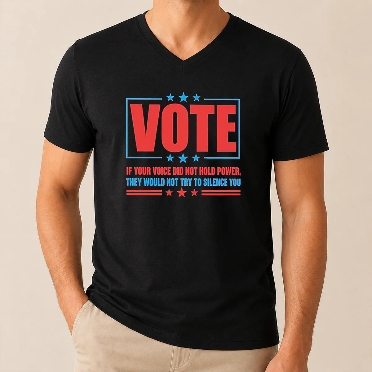 Pretty Hot Vote If Your Voice V-Neck Shirt Pretty Hot Vote If Your Voice V-Neck Shirt