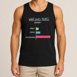 Pretty Hot What Gives People Power Money Status Mitochondria Tank Top