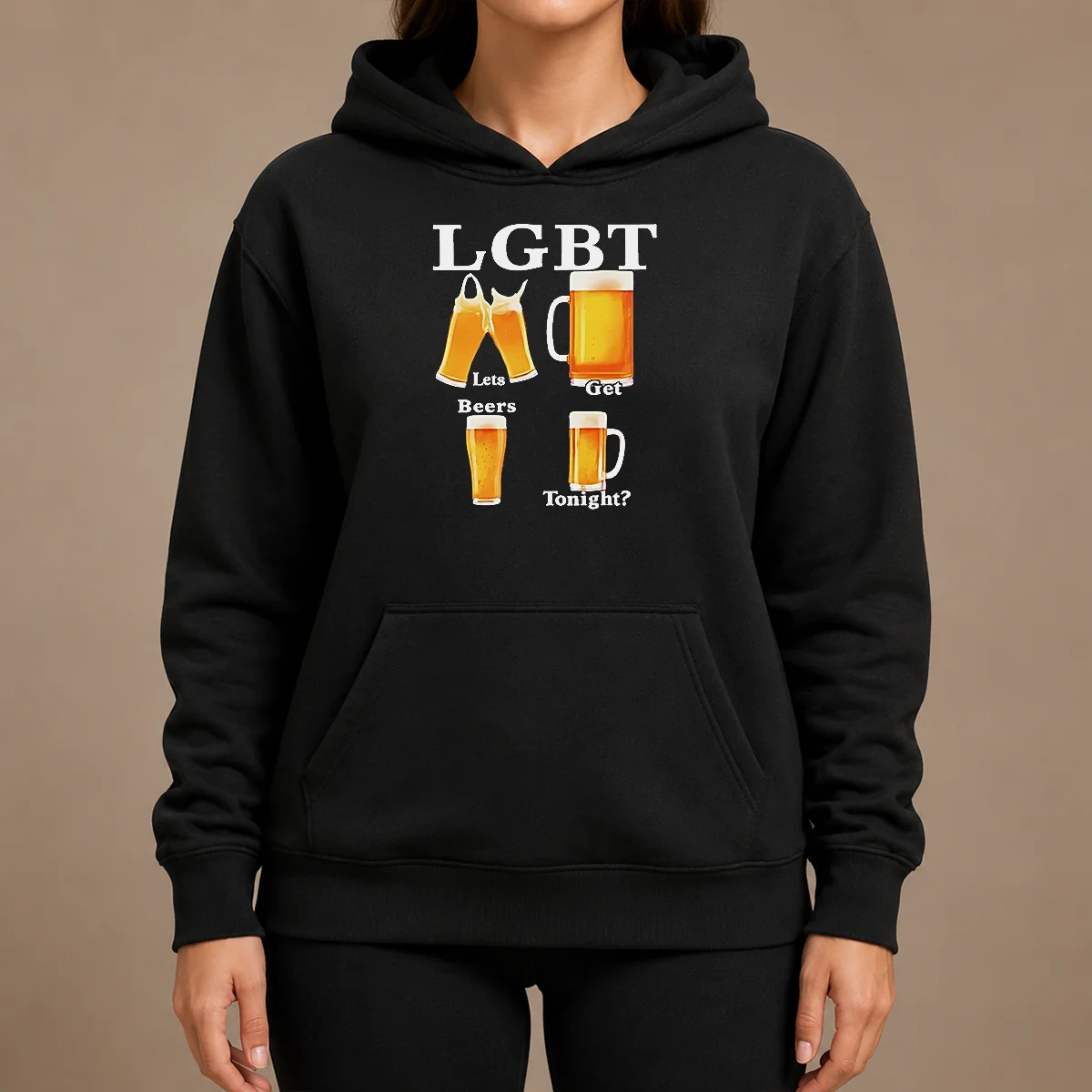Pretty LGBT Lets Get Beers Tonight Beer Drinking Humor Hoodie Pretty LGBT Lets Get Beers Tonight Beer Drinking Humor Hoodie