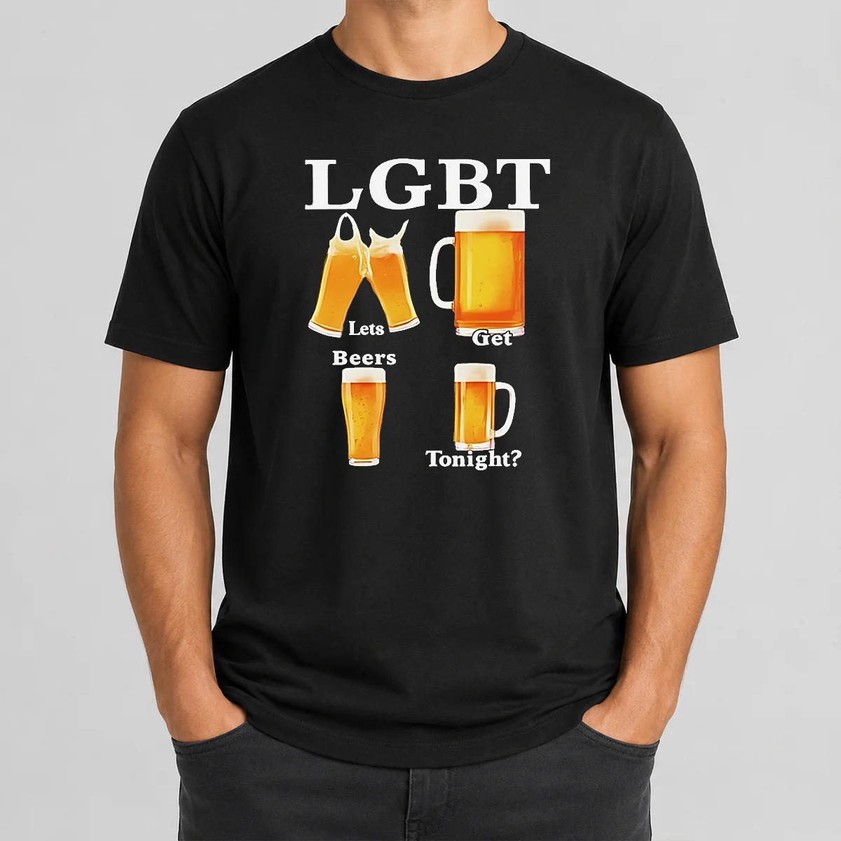 Pretty LGBT Lets Get Beers Tonight Shirt Pretty LGBT Lets Get Beers Tonight Shirt