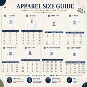 Size chart for Pretty Premium Donald Trump Anti Political I Think Therefore I Am Not A Trump Supporter with measurements in inches and cm