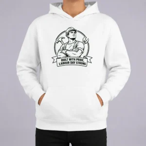 Pretty Premium Labour Day Pride Line Art For Workers Hoodie