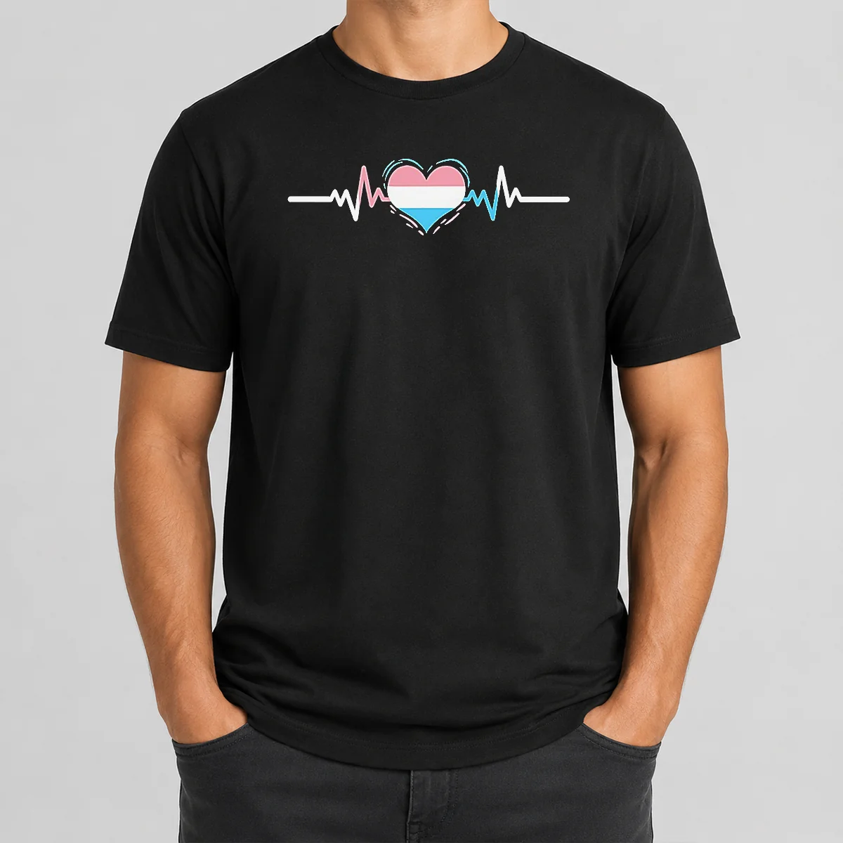 Pretty Premium Transgender Pride Flag Heart Shirt Pretty Premium Transgender Pride Flag Heart Shirt
