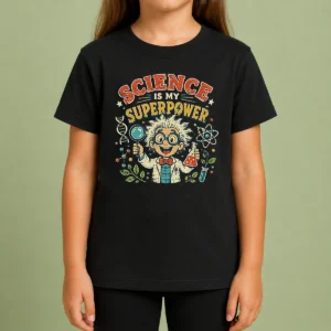 Pretty Science Is My Superpower Vintage Kids T-Shirt
