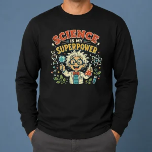 Pretty Science Is My Superpower Vintage Long Sleeve Shirt