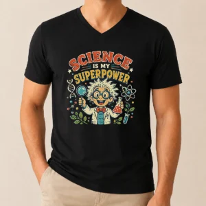 Pretty Science Is My Superpower Vintage V-Neck Shirt