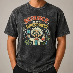 Pretty Science Is My Superpower Vintage Washed T-Shirt