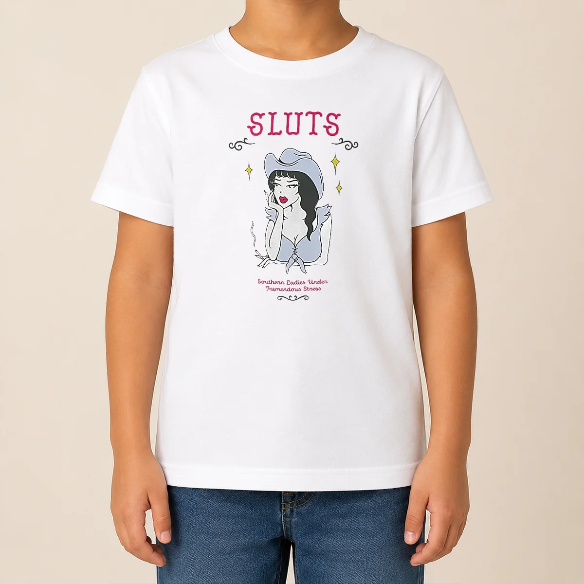 Pretty SLUTS Southern Ladies Under Tremendous Stress Kids T Shirt Pretty SLUTS Southern Ladies Under Tremendous Stress Kids T-Shirt