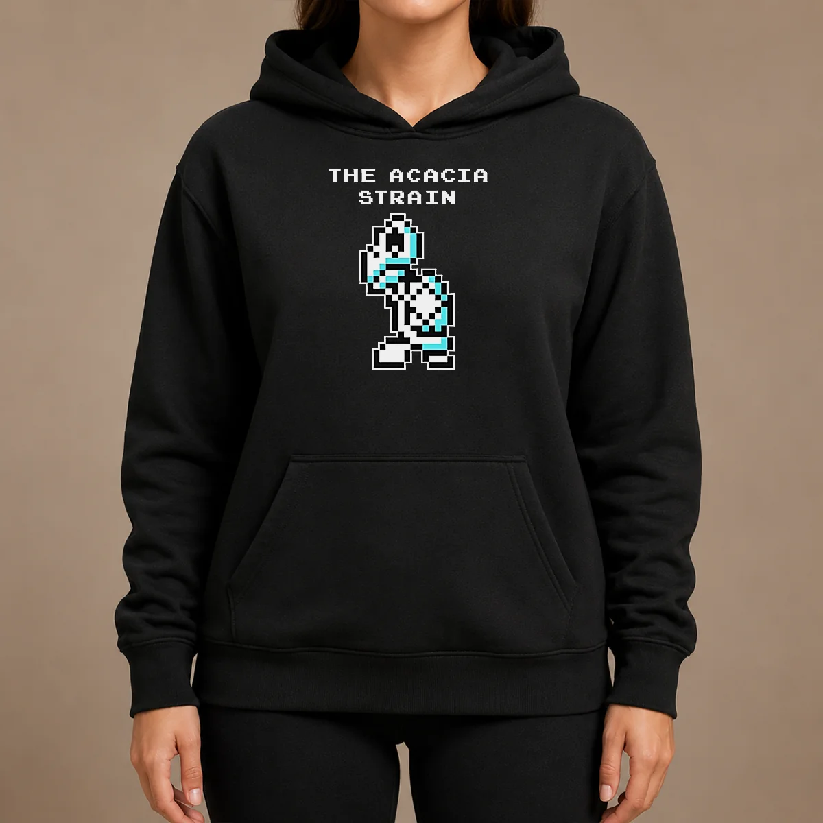 Pretty The Acacia Strain 8 Bit Pixel Art Robot Hoodie Pretty The Acacia Strain 8 Bit Pixel Art Robot Hoodie