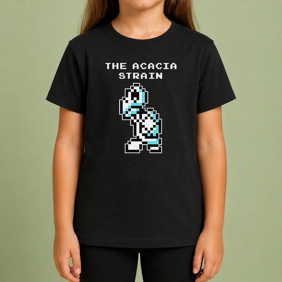 Pretty The Acacia Strain 8 Bit Pixel Art Robot Kids T Shirt Pretty The Acacia Strain 8 Bit Pixel Art Robot Kids T Shirt featuring colorful pixel art on a comfortable cotton fabric