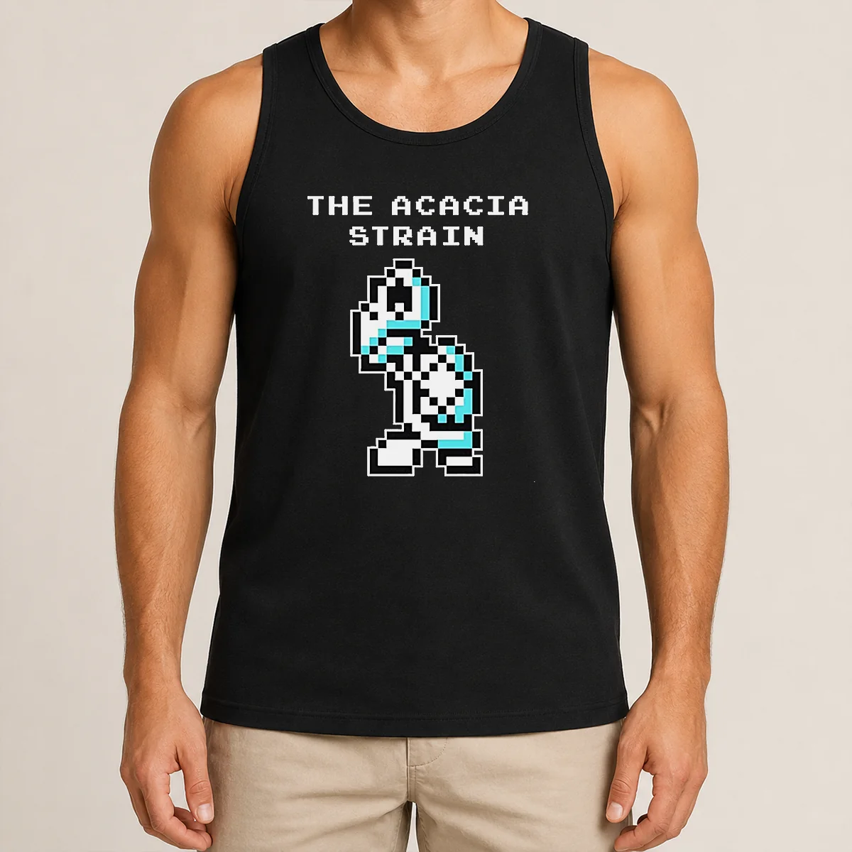 Pretty The Acacia Strain 8 Bit Pixel Art Robot Tank Top Pretty The Acacia Strain 8 Bit Pixel Art Robot Tank Top