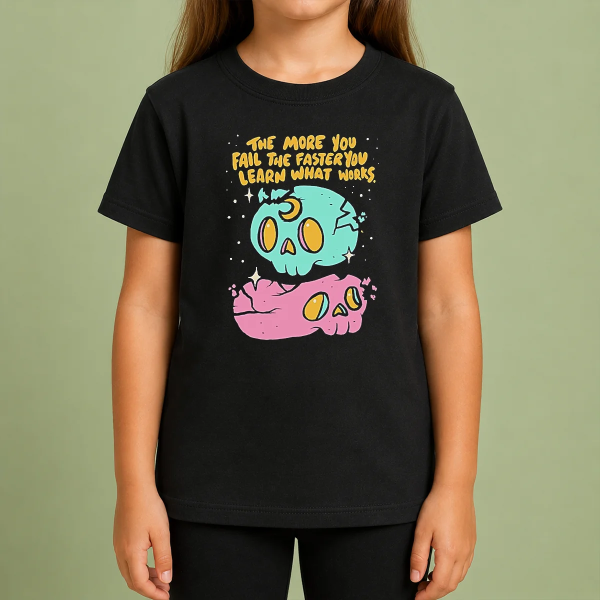 Pretty The More You Fail The Faster You Learn What Works Kids T Shirt Pretty The More You Fail The Faster You Learn What Works Kids T-Shirt
