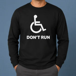 Pretty These Colors Don'T Run Disability Awareness long sleeve shirt in vibrant colors with disability awareness message