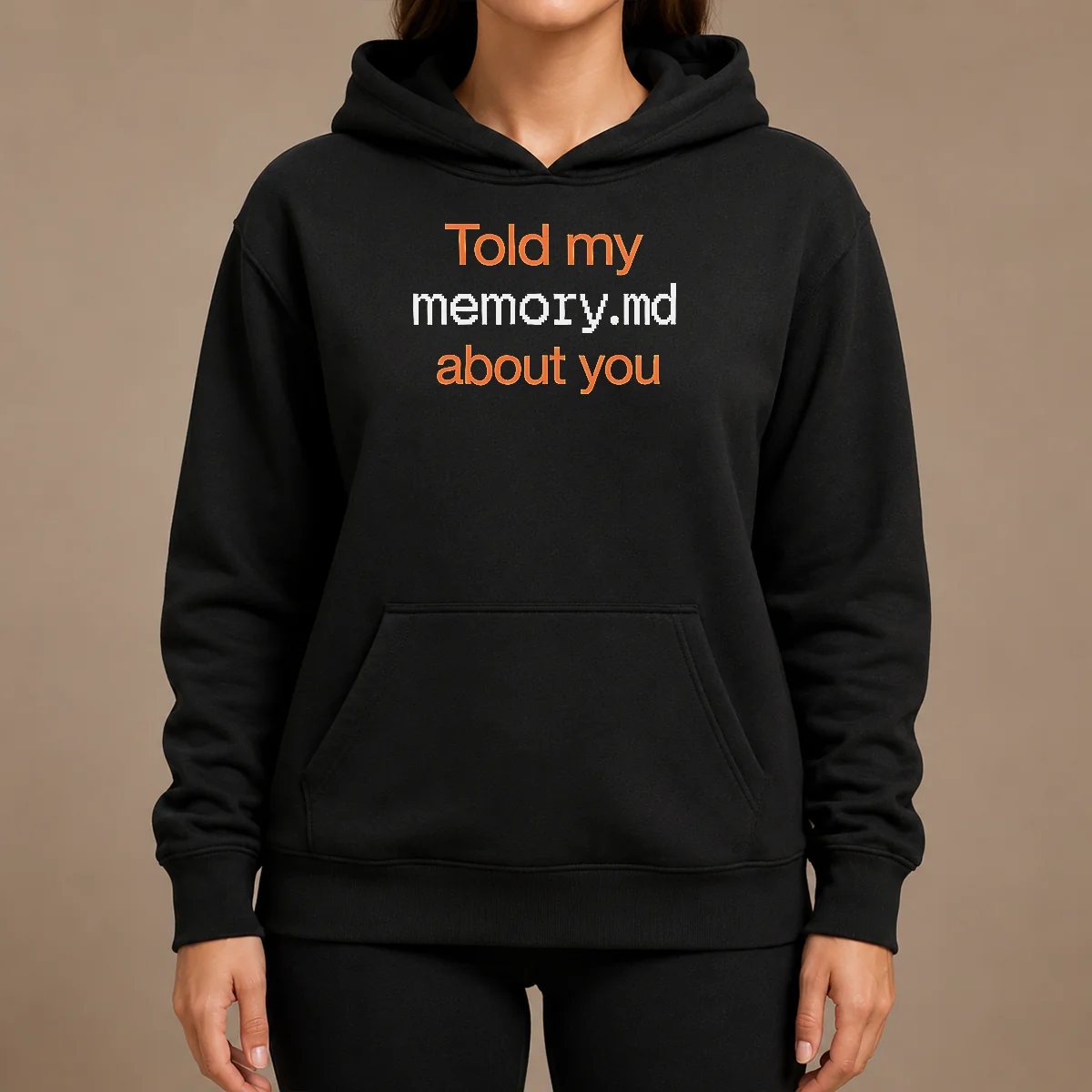 Pretty Told My Memory Md File About You AI Assistant Journal Typewriter Font Quote Hoodie Pretty Told My Memory Md File About You AI Assistant Journal Typewriter Font Quote Hoodie