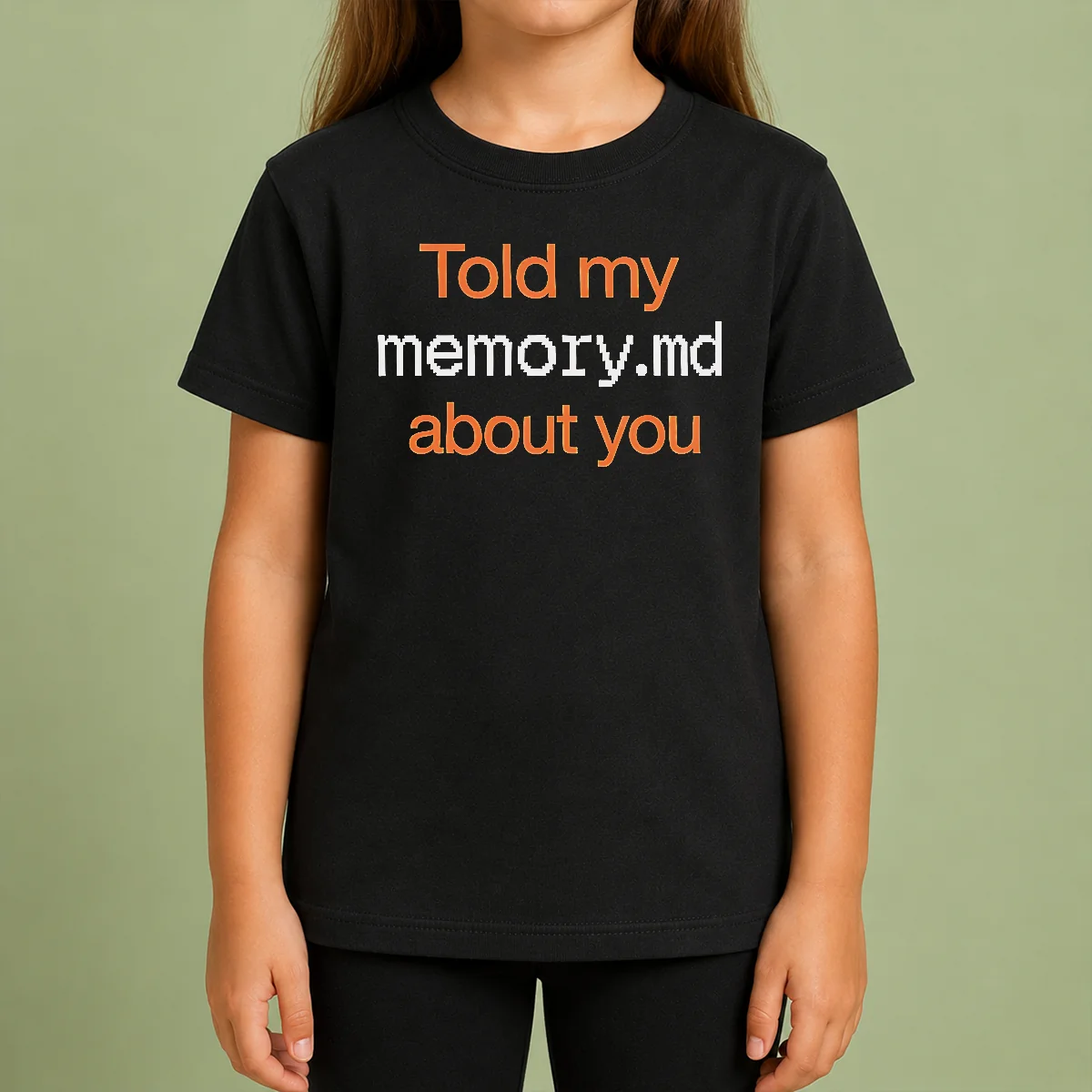 Pretty Told My Memory Md File About You AI Assistant Journal Typewriter Font Quote Kids T Shirt Pretty Told My Memory Md File About You AI Assistant Journal Typewriter Font Quote Kids T-Shirt