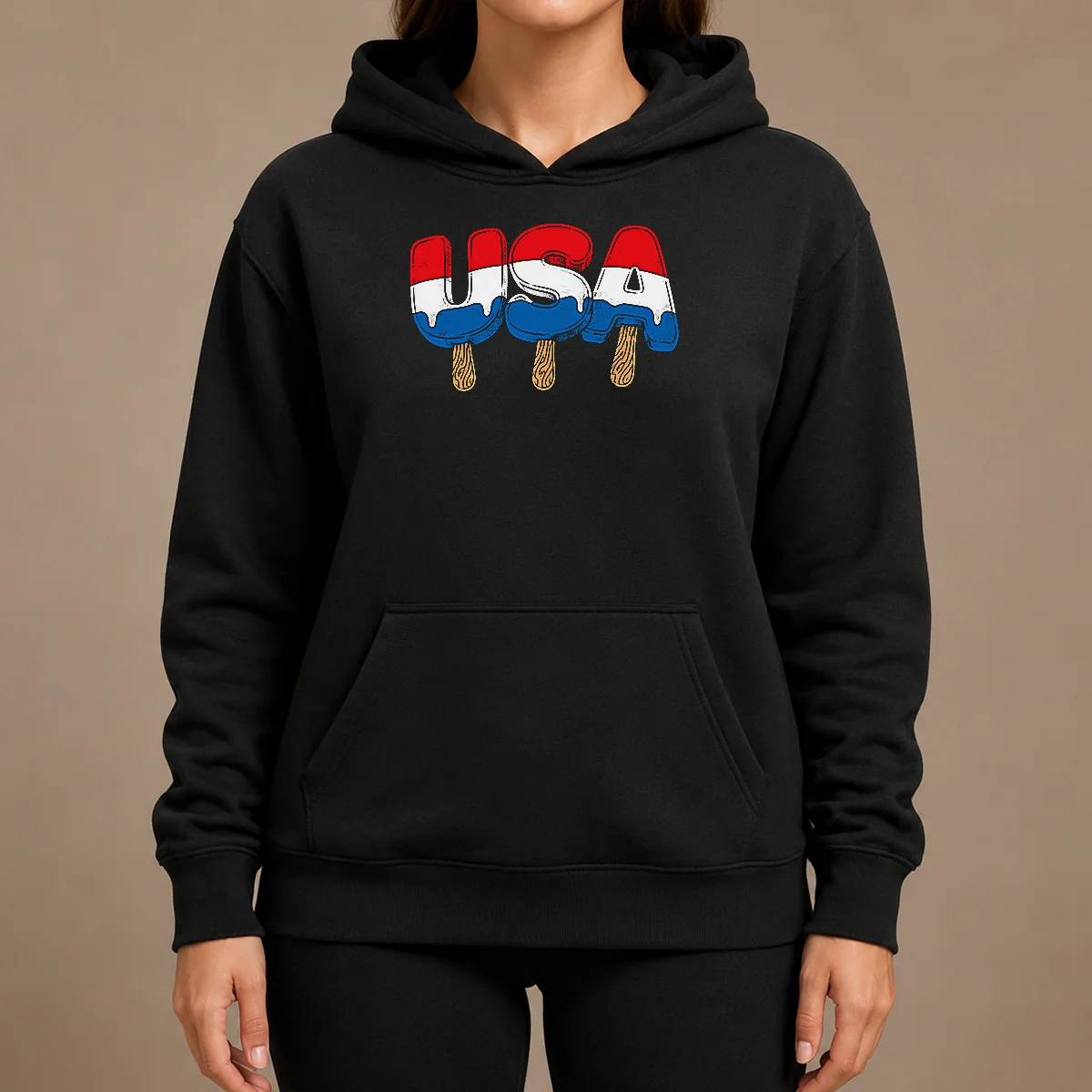 Pretty Top USA Popsicle Summer Celebrations Beach Party Hoodie Pretty Top USA Popsicle Summer Celebrations Beach Party Hoodie