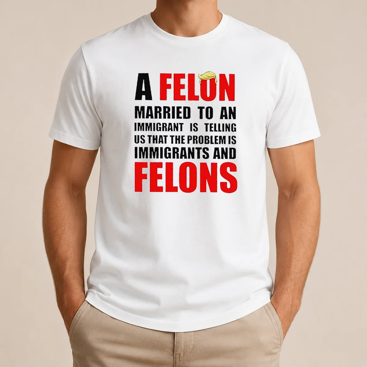 Pretty Trump Hair A Felon Married Shirt Pretty Trump Hair A Felon Married Shirt