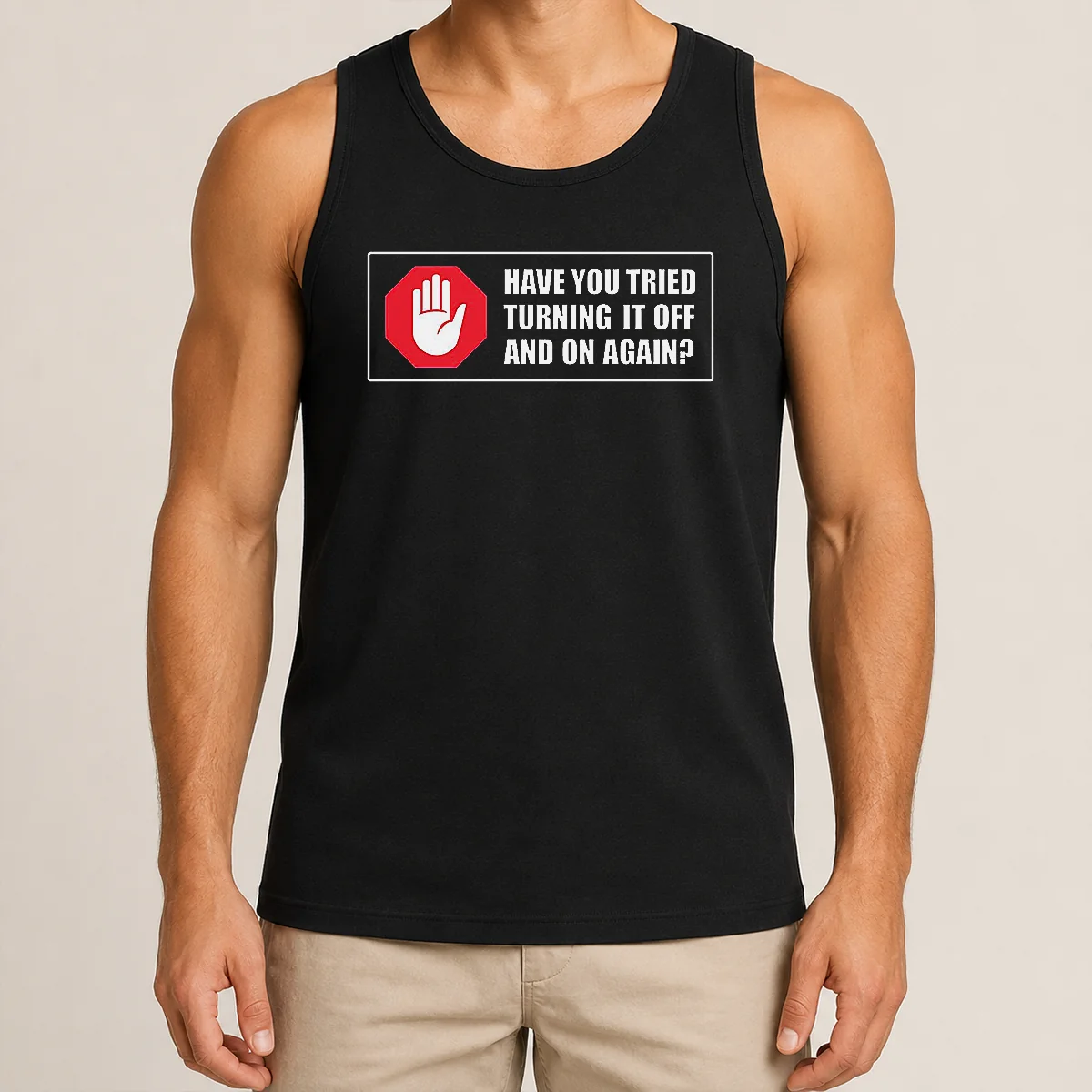 Pretty Turn It Off And On Tank Top Pretty Turn It Off And On Tank Top
