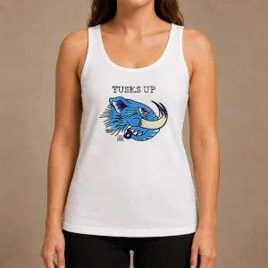 Pretty Tusks Up Blue Boar Head By Ghou Viscera Tank Top