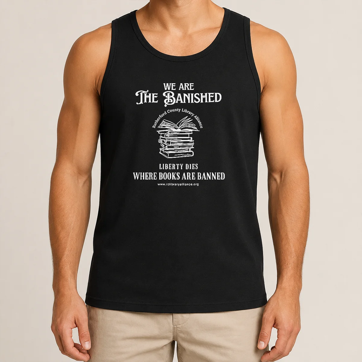 Pretty We Are The Banished Rutherford County Library Alliance Stack Of Books Tank Top Pretty We Are The Banished Rutherford County Library Alliance Stack Of Books Tank Top