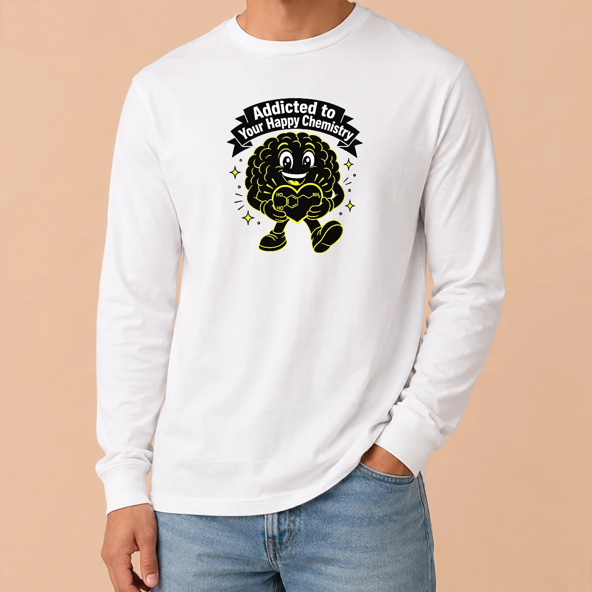Top Dopamine Addicted To You Silhouette For Couples Long Sleeve Shirt Top Dopamine Addicted To You Silhouette For Couples Long Sleeve Shirt