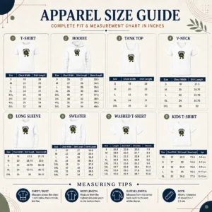 Size chart for Top Dopamine Addicted To You Silhouette For Couples with measurements in inches and cm