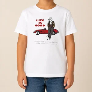 Top Ferris Bueller Life Is Good Life Moves Pretty Fast If You Do Not Stop Kids T-Shirt